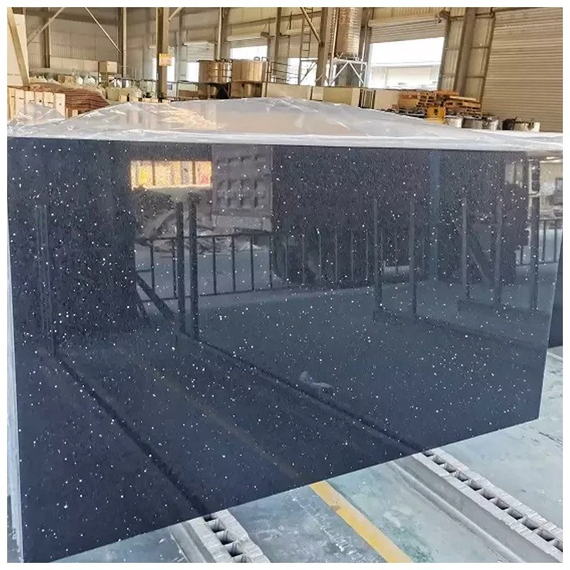 Black Sparkle Quartz Slabs Black Sparkle Quartz Slabs