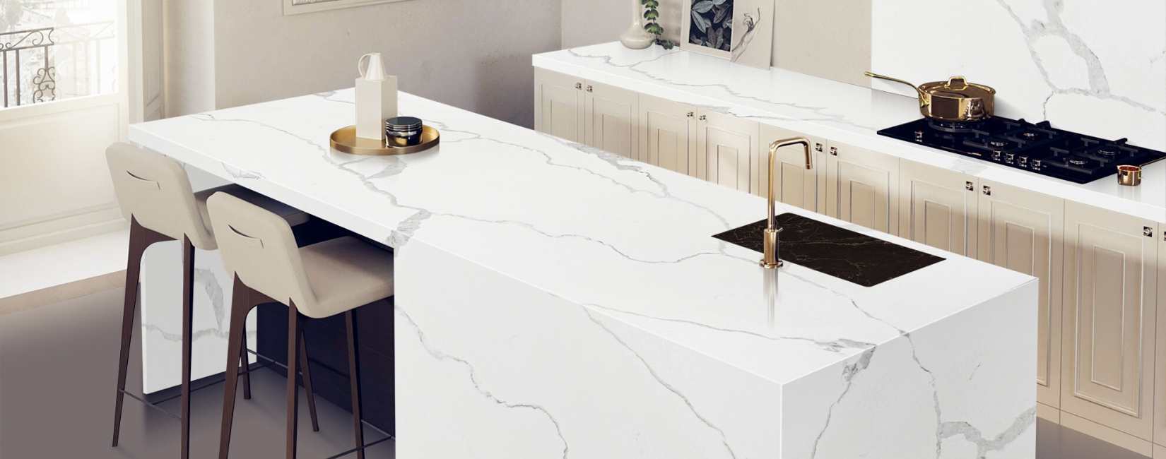 Calacatta Quartz Price of Countertops Desgins from KA UNITED Calacatta Quartz Price of Countertops Desgins from KA UNITED