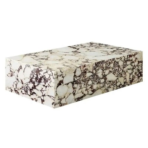 Calacatta Viola Marble Low Plinth Tables Calacatta Viola Marble Low Plinth Tables