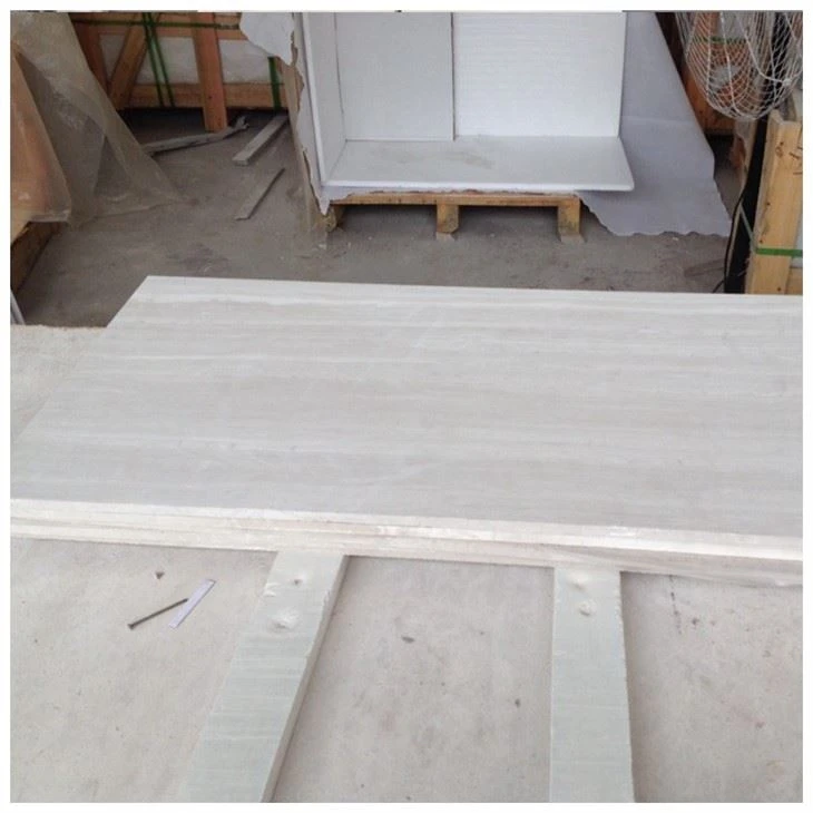 Wooden White Marble Floor Tile