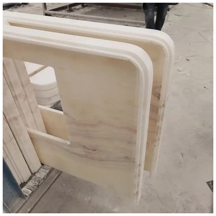 White Onyx Marble Vanity Top