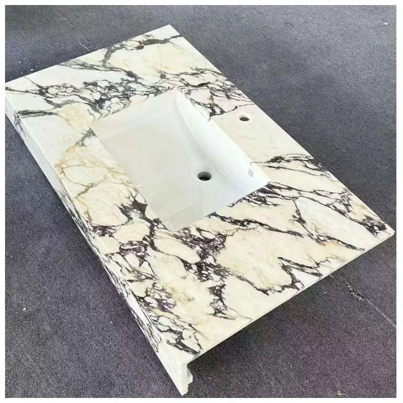 Calacatta Violetta Marble Bathroom Vanity Tops Calacatta Violetta Marble Bathroom Vanity Tops