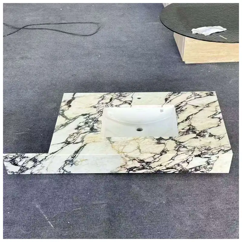 Calacatta Violetta Marble Single Sink Vanity Tops Calacatta Violetta Marble Single Sink Vanity Tops