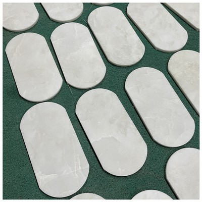 Намибия Носорог Белая мраморная мозаика