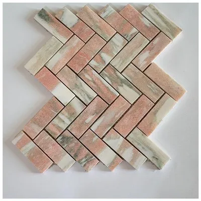 Норвежская розовая мраморная мозаика